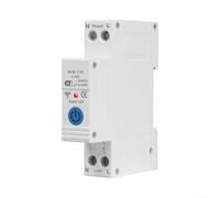 Disyuntor inteligente WiFi Interruptor de circuito inteligente Control remoto WiFi 63A 230V AC Temporizador Interruptor Montaje en riel DIN Tu-ya App Monitoreo en tiempo real Monofásico Carcasa de PC