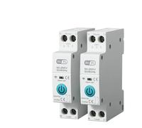 Disyuntor inteligente WiFi MCB 1P+N 63A Temporizador Energía kWh Voltaje Corriente Medidor Protector Control Remoto Interruptor(Metering,1-63A Adjustable)