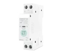Disyuntor inteligente WiFi MCB, temporizador 1P+N, 63 A, potencia, energía, kWh, voltaje, medidor de corriente, protector, interruptor de control remoto por voz