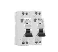 Disyuntor,Interruptor AutomáTico MagnetotéRmico 2 Disyuntores GYM9N 6KA MCB 6A 10A 16A 20A 25A 32A 40A 220V CA Curva C B 1P+N(B Curve 2PCS,40A)