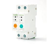 Disyuntor,Interruptor AutomáTico MagnetotéRmico 2P 63A DIN Rail WIFI Disyuntor Interruptor Inteligente Control Remoto Por Smart Home Protección Contra Fugas(25A)