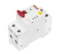 Disyuntor,Interruptor AutomáTico MagnetotéRmico Dispositivo Protector Contra Arco Eléctrico AFDD-63 AFCI 2P, Disyuntor, Protección Sobrecarga, Fuga A Tierra, Cortocircuito Y Voltaje(25A)