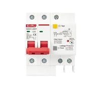 Disyuntor,Interruptor AutomáTico MagnetotéRmico Disyuntor Diferencial 2P 230 V SPD Con Protección Contra Sobrecarga Y Sobretensión RCBO RCCB Rayos MCB Protector Fugas(50A)