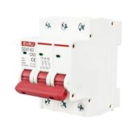 Disyuntor,Interruptor AutomáTico MagnetotéRmico Disyuntor Mini MCB Tipo C DZ47 De 1 A 4 Polos, 3, 6, 10, 16, 20, 32, 40, 50, 63, 400 V, Montaje En Riel DIN 35 Mm, Capacidad Corte KA(3,10A)