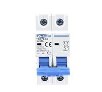 Disyuntor,Interruptor AutomáTico MagnetotéRmico Disyuntor Solar Mini De 2 Polos CC, 1000 V, 3 A, 6, 10, 16, 20, 25, 32, 40, 50, 63, MCB For Sistema Fotovoltaico(63A)