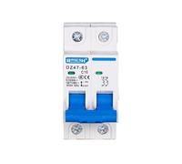 Disyuntor,Interruptor AutomáTico MagnetotéRmico DZ47-63 10A 16A 20A 25A 32A 40A 50A 63A 2P AC 400V Mini Disyuntor MCB Interruptor De Corte(40A)