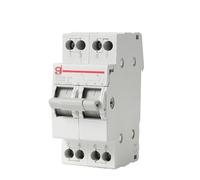 Disyuntor,Interruptor AutomáTico MagnetotéRmico Interruptor Transferencia Manual Desconectador Aislamiento,2P,63A,CA, 40,230V,400,Doble Alimentación,1-0-2(32A)