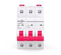 Disyuntor,Interruptor AutomáTico MagnetotéRmico Tipo B MCB CA 2 polos 1A 6A 10A 16A 25A 32A 40A 63A 36mm Mini disyuntor 4.5KA 50/60HZ 110V/230V/400V(3p 6A)