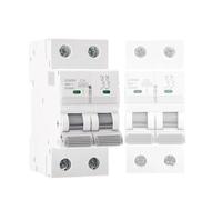 Disyuntor MCB 2P de 10 KA, 6 A, A, 16 A, 20 A, 25 A, 32 A, 40 A, 50 A y 63 A, 220 V, curva C, 1 unidad(2 Pole C Curve-50A)