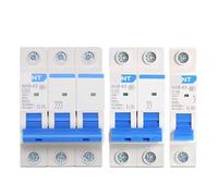 Disyuntor MCB NXB-63 1P 2P 3P 4P CA 230/400 V 1 A-125 A, montaje en riel DIN, interruptor de aire doméstico(3P,4A)