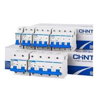 Disyuntor MCB NXB-63 1P 2P 3P 4P CA 230/400 V 1 A-125 A, montaje en riel DIN, interruptor de aire doméstico miniatura(Nxb-125 125a,4P)