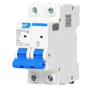 Disyuntor MCB NXB-63, curva C, CA 230/400 V, montaje en riel DIN, doméstico, 1P, 2P, 3P, 4P, 1A-63A(4,1A)