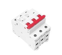 Disyuntor mini GYM10 3P 6KA CA MCB, carril DIN, 220 V, 400 V, 6 A-63 A, fabricante directo de fábrica, homologado CE CB(50A)