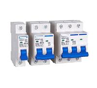 Disyuntor mini MCB tipo C de 35 mm, capacidad corte DZ47, 1-4 polos, 3 A, 6 A, 10 A, 16 A, 20 A, 32 A, 40 A, 50 A, 63 A, 400 V, 1 unidad(Gold 4pcs,32A)