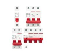 Disyuntor mini MCB tipo C DZ47 de 1 a 4 polos, 3 A, 6 A, 10 A, 16 A, 20 A, 32 A, 40 A, 50 A, 63 A, 400 V, 35 mm, 6 KA(63A)