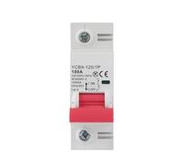 Disyuntor miniatura 1P MCB Protección contra sobrecargas y cortocircuitos 63A 80A 100A(125A)