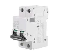 Disyuntor Miniatura Disyuntor DC Interruptor de Circuito de Aire en Miniatura 1pc 250V DC 2P Bajo Voltaje 16A/32A/63A Protección Contra Cortocircuitos del Interruptor de Energía Solar (32A)