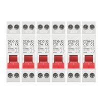 Disyuntor miniatura DZ30-32 DPN 1P+N MCB de 6A, 10A, 16A, 20A, 25A y 32A for montaje en riel DIN, interruptor de aire doméstico en miniatura, OEM, bricolaje(32A)