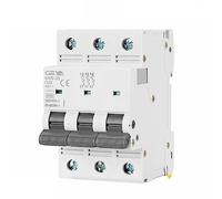 Disyuntor miniatura GYM9-125 de CA, tripolar, MCB, 80 A, 100 A, 125 A, 3 polos, ancho 53,4 mm, 400 V, 6 KA(80A)