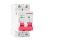 Disyuntor miniatura MCB YCB6H-63 de 6 A/10 A/16 A/20 A/25 A/32 A, bipolar, for montaje en riel DIN. Capacidad de corte.(16A)