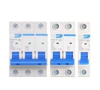 Disyuntor miniatura NXB-63, 1P, 2P, 3P, 4P, CA 230/400 V, montaje en riel DIN, interruptor de aire doméstico(3,4A)