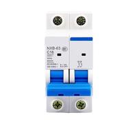 Disyuntor miniatura NXB-63 2P CA 230/400 V C 6 10 16 20 25 32 40 63 A Protector de sobrecarga DZ47 Interruptor de aire tipo C