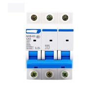 Disyuntor miniatura NXB-63 3P CA 230/400 V DZ47, interruptor de aire tipo C, protector de sobrecarga de 6, 10, 16, 20, 25, 32, 40 y 63 A, Partes(16a)