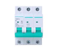 Disyuntor miniatura solar 3P CC 220 V-380 V, 10 fusibles, sistema fotovoltaico, 3/6/10/16/20/25/32/40/50/63 A(4a)