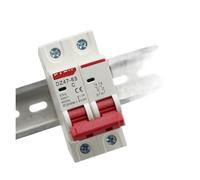 Disyuntor miniatura tipo C DZ47 2P 3A6A10A16A20A32A40A50A63A400V, capacidad de corte for instalación en riel DIN 35 mm(6 Years)