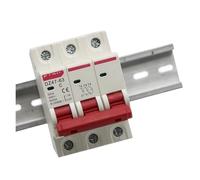 Disyuntor miniatura tipo C DZ47 3P 3A 6A 10A 16A 20A 32A 40A 50A 63A 400V, instalación en riel DIN de 35 mm(20a)