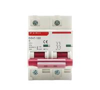 Disyuntor miniatura tipo C DZ47 400 V 2P 3-125 A, protector contra cortocircuitos y sobrecargas, montaje en riel DIN de 35 mm(125a)