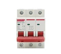 Disyuntor miniatura tipo C DZ47 400 V 3P 3-125 A, protector contra cortocircuitos y sobrecargas, montaje en riel DIN de 35 mm(63a)