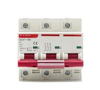 Disyuntor miniatura tipo C DZ47 400 V 3P 3-125 A, protector contra cortocircuitos y sobrecargas, montaje en riel DIN de 35 mm(100a)