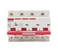 Disyuntor miniatura tipo C DZ47 400 V 4P 3-125 A, protector contra cortocircuitos y sobrecargas, montaje en riel DIN de 35 mm(125a)