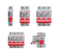 Disyuntor miniatura transparente MCB DZ47 NXB DZ30 DZ40 EPN DPN TPN 1P 2P 3P 4P CA 230/400 V, interruptor de aire doméstico for riel DIN(2P,25A)