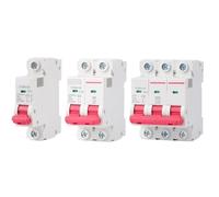 Disyuntor Miniatura YCB6H-63 De 18 Mm, 1P, 2P, 3P, Montaje En Riel DIN, Capacidad De Corte: 6 A, 10 A, 16 A, 20 A, 25 A Y 32 A.(20A)