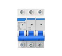 Disyuntor NXB-63 3P Tipo C Miniatura MCB 6kA 380V 400V 415V 1A 2A 3A 4A 6A 10A 16A 20A 25A 32A 40A 50A 63A 1 Pieza(2A)