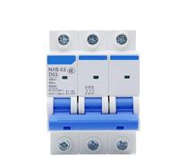 Disyuntor NXB-63 3P Tipo D Disyuntor Miniatura MCB 6kA 380V 400V 415V 1A 2A 3A 4A 6A 10A 16A 20A 25A 32A 40A 50A 63A 1 Pieza(25A)
