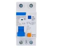 Disyuntor NXBLE-63YH 1P+N 2P 3P+N 4P de 30 mA, 50 mA, 100 mA, 300 mA, 6 A, 10 A, 16 A, 20 A, 25 A, 32 A, 40 A, 50 A, 63 A(1P N 30MA,25A)