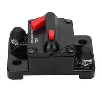Disyuntor Portafusibles de Reinicio Automático Impermeable de Cobre Rojo DC12-42V con Cubierta Protectora de Plástico 60A para Protección Eléctrica (60A)