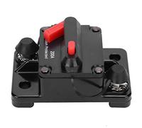 Disyuntor, Portafusibles de Reinicio Automático, Interruptor Automático Impermeable de Cobre Rojo DC12-42V, con Cubierta de Plástico Protectora Impermeable(200A)