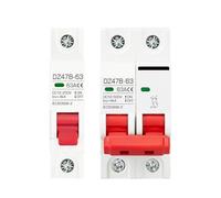 Disyuntor protector de batería for automóvil, DC12V, 24V, 48V, 36V, DC MCB, DZ47, interruptor de protección de polos positivo y negativo de CC, aislador(2P,16A)