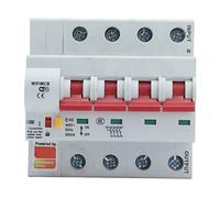 Disyuntor Smart WiFi Bluetooth 4P Interruptor remoto AC 400V con cerradura de seguridad para uso industrial doméstico PA66 Carcasa retardante de llama (40A)