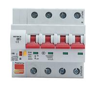 Disyuntor Smart WiFi Bluetooth 4P Interruptor remoto AC 400V con cerradura de seguridad para uso industrial doméstico PA66 Carcasa retardante de llama (80A)