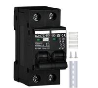 Disyuntor Solar De CC MCB De 1000 V CC Con Protección Contra Sobrecarga, Interruptor De Desconexión De 100 A, 120 A, 20 A, 25 A, 30 A, 40 A, 50 A Y 60 A, Protector De Batería.(15A)