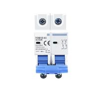Disyuntor solar mini de 2 polos CC 1000 V, 3 A, 6 A, 10 A, 16 A, 20 A, 25 A, 32 A, 40 A, 50 A, 63 A, MCB for sistema fotovoltaico (1 unidad)(10A)