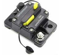 Disyuntor térmico de alta corriente 30-300A 12-48V DC para sistemas auxiliares de yate de cabrestante todoterreno de coche, barco, (50 A)