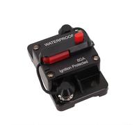 Disyuntor térmico de alta corriente con reinicio manual para vehículos de 12 V 24 V CC, impermeable, clasificaciones de 30 A a 300 A (80 A)