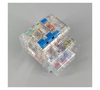Disyuntor transparente DZ47LE 2P 32A 230V~ 50HZ/60HZ, interruptor diferencial con protección contra sobrecorriente y fugas RCBO