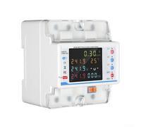 Disyuntor trifásico con medidor de energía, compatible con WiFi, recuperación automática, protección de sobre/bajo voltaje, pantalla LCD 4P 80A